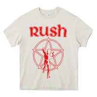 Cream vintage starman Heavy Core Tee - InspiraDesign