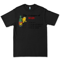 Black the 4 stages of soju i'm rich i'm good looking t shirt Premium Tee - DesignPulse