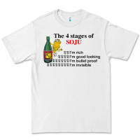 White the 4 stages of soju i'm rich i'm good looking t shirt Premium Tee - DesignPulse