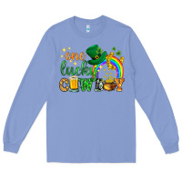 Colony Blue One lucky cowboy St. Patricks day Long Sleeve Tee - HowdyJamesFarm