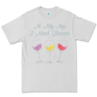 Dove Grey At My Age I need Glasses Premium Tee - DesignPulse