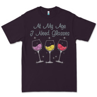 Plum At My Age I need Glasses Premium Tee - DesignPulse