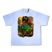 Grape Ice juneteenth black woman fashion girl Urban Heavy Tee - CowGirlArtShop