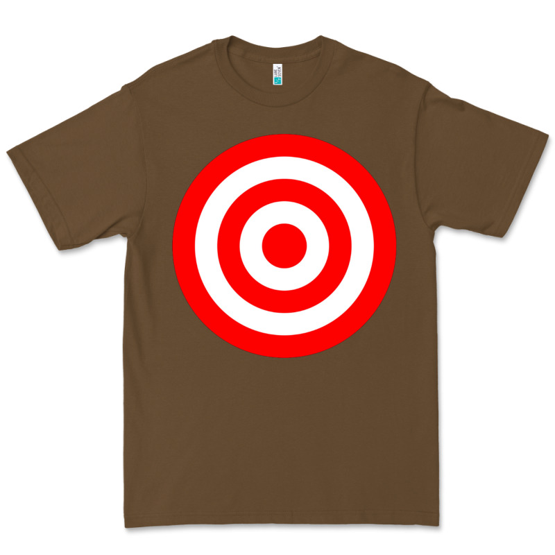 Bullseye Target Red & White Rings Target Premium Tee by DesignPulse | Teevron