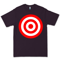 Plum bullseye target red & white rings target Premium Tee - DesignPulse