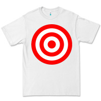 White bullseye target red & white rings target Premium Tee - DesignPulse