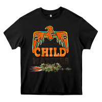Black every child matters thunderbird Heavy Core Tee - BarkalooDesign