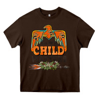 Chocolate Brown every child matters thunderbird Heavy Core Tee - BarkalooDesign