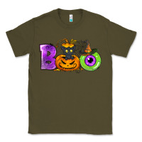 Army Green Boo Halloween Classic Tee - NancyCooperArtShop
