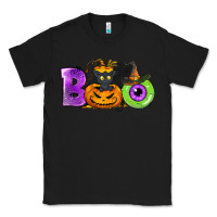 Black Boo Halloween Classic Tee - NancyCooperArtShop
