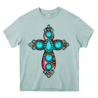 Arona gemstone cross Heavy Core Tee - JahusDesignShop