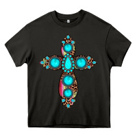 Asphalt gemstone cross Heavy Core Tee - JahusDesignShop