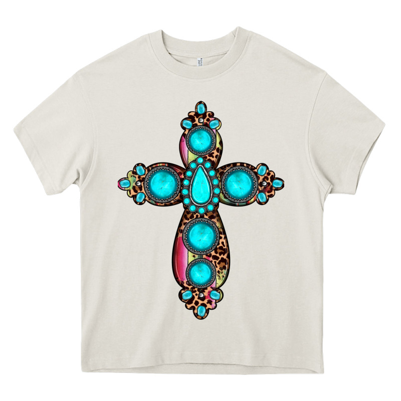 Gemstone Cross Heavy Core Tee by JahusDesignShop | Teevron
