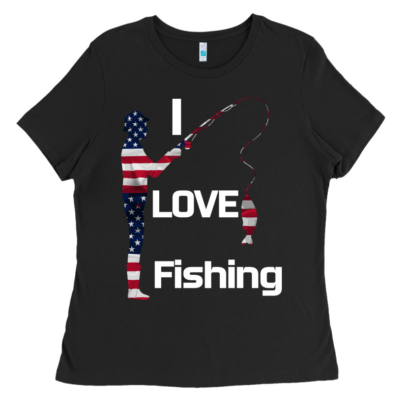 I Love Fishing Ladies Tee by Bettercallsaul | Teevron