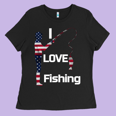 I Love Fishing Ladies Tee Designed By Bettercallsaul