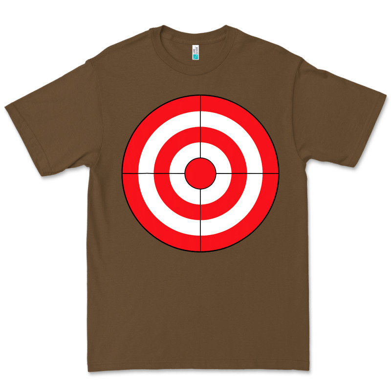 Bulls Eye Target Lazy Diy Halloween Costume Darts Shooting T Shirt Premium Tee by DesignPulse | Teevron