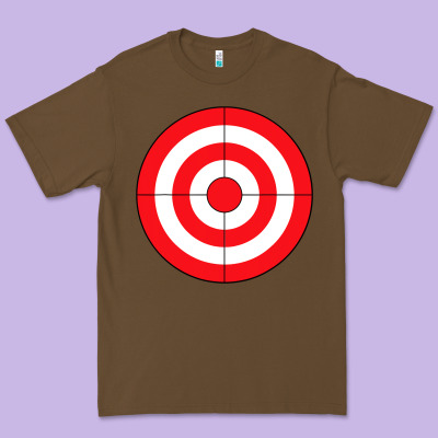 Bulls Eye Target Lazy Diy Halloween Costume Darts Shooting T Shirt Premium Tee Designed By Designpulse