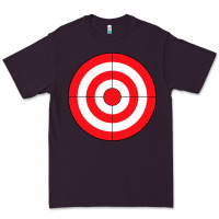Plum bulls eye target lazy diy halloween costume darts shooting t shirt Premium Tee - DesignPulse