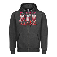 Charcoal Heather you give me teachcardia Zipper Hoodie - RacoonDesign