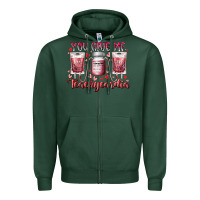 Sports Green you give me teachcardia Zipper Hoodie - RacoonDesign