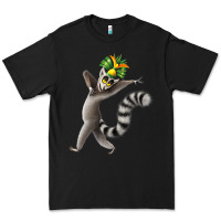 Black All Hail King Julien Premium Tee - DesignPulse