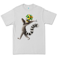 Dove Grey All Hail King Julien Premium Tee - DesignPulse