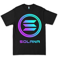 Black solana crypto sol coin blockchain decentralized application long sleev Premium Tee - DesignPulse
