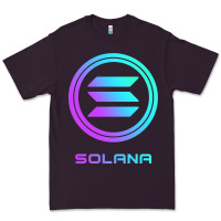 Plum solana crypto sol coin blockchain decentralized application long sleev Premium Tee - DesignPulse