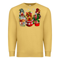 Antique Gold Christmas coffee gnome Premium Sweatshirt - BarkalooDesign