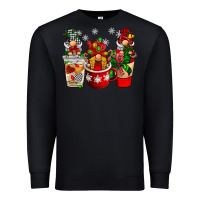 Black Christmas coffee gnome Premium Sweatshirt - BarkalooDesign