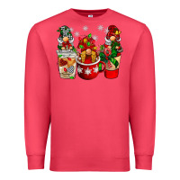 Cardinal Christmas coffee gnome Premium Sweatshirt - BarkalooDesign