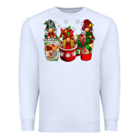 White Christmas coffee gnome Premium Sweatshirt - BarkalooDesign