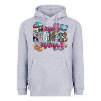 Heather Grey small business mama Heavyweight Hoodie - BarkalooDesign