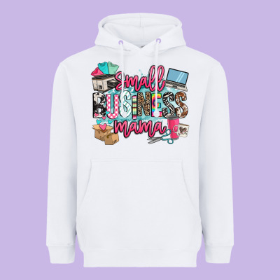 Small Business Mama Heavyweight Hoodie Designed By Barkaloodesign