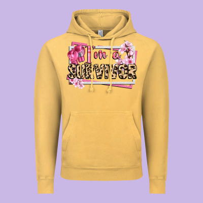 Im A Survivor Cancer Awareness Vintage Hoodie Designed By Cowgirlartshop