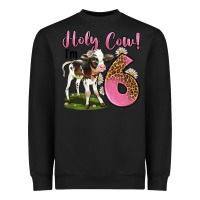 Black holy cow i'm 6 years old Heavyweight Sweatshirt - LillyAllenDesigns