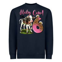 Navy holy cow i'm 6 years old Heavyweight Sweatshirt - LillyAllenDesigns