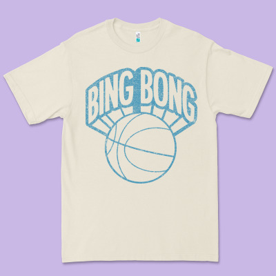 Bing Bong Vintage Distressed Premium Tee Designed By Pixelwave