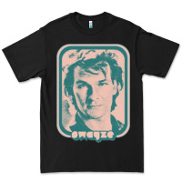 Black patrick swayze retro 80s fan aesthetic design Premium Tee - PixelWave