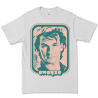 Dove Grey patrick swayze retro 80s fan aesthetic design Premium Tee - PixelWave