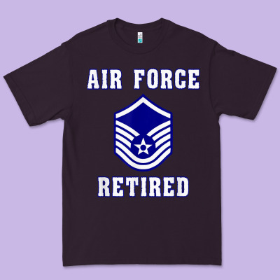 Military Master Sergeant Air Force Retired T Shirt Premium Tee Designed By Pixelwave
