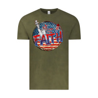 Vintage Olive faith usa Vintage Tee - CowGirlArtShop