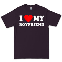 Plum I Love My Boyfriend T-Shirt Premium Tee - PixelWave