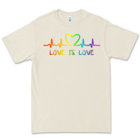 Bone LGBT Love Rainbow Heartbeat Premium Tee - PixelWave