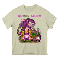 Mossy fresh lilac gnome Heavy Core Tee - BarkalooDesign