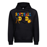 Black softball dad Urban Hoodie - AdoDesignShop