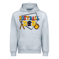 Heather Grey softball dad Urban Hoodie - AdoDesignShop