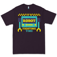Plum it's robot fighting time funny robotics engineer battle bots Premium Tee - PixelWave