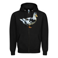 Black Ancona Duck Zipper Hoodie - LillyAllenDesigns