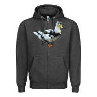 Charcoal Heather Ancona Duck Zipper Hoodie - LillyAllenDesigns